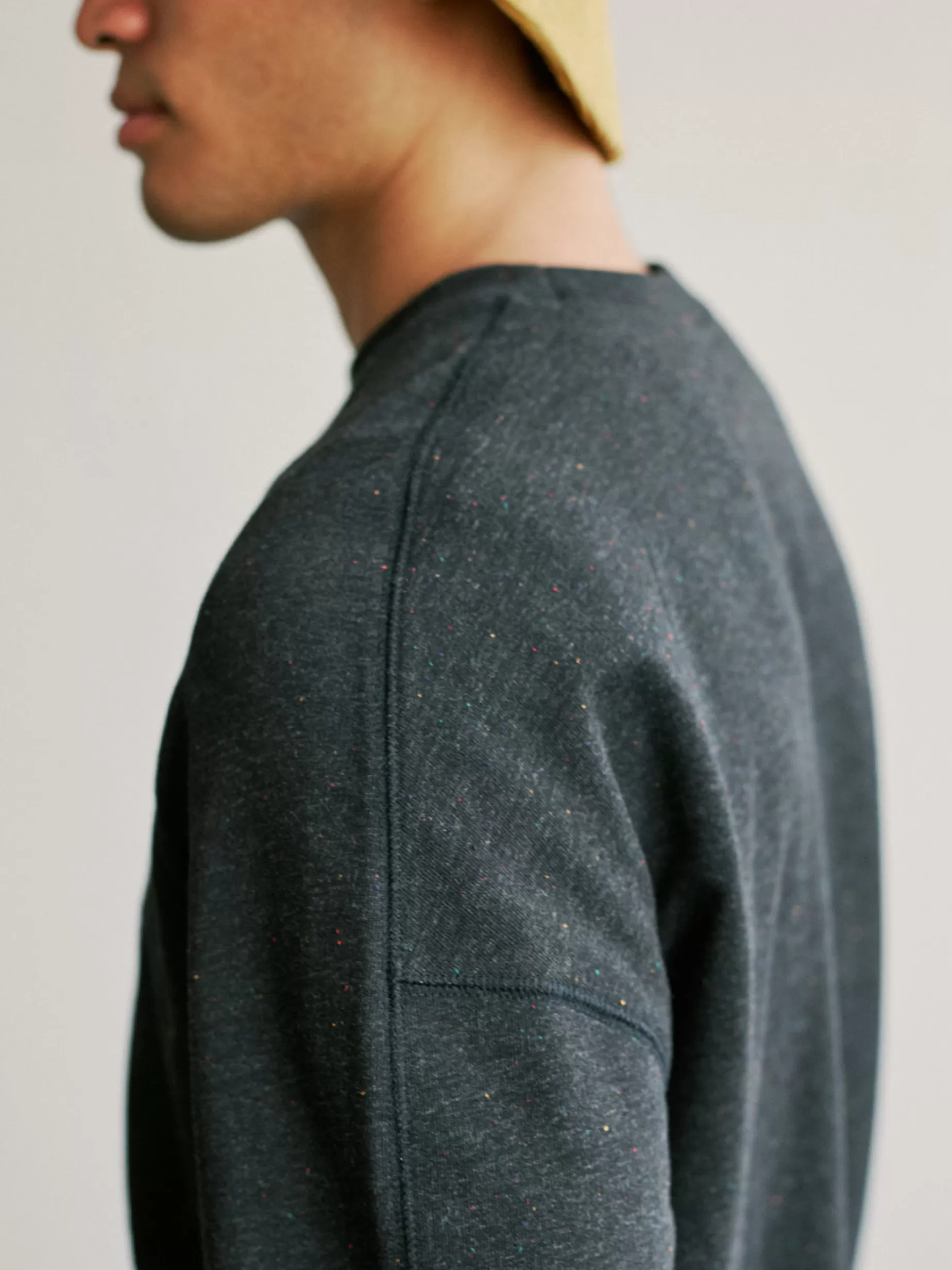 Sweatshirts*TWOTHIRDS Agattu Schwarze Mehrfarbige Neps
