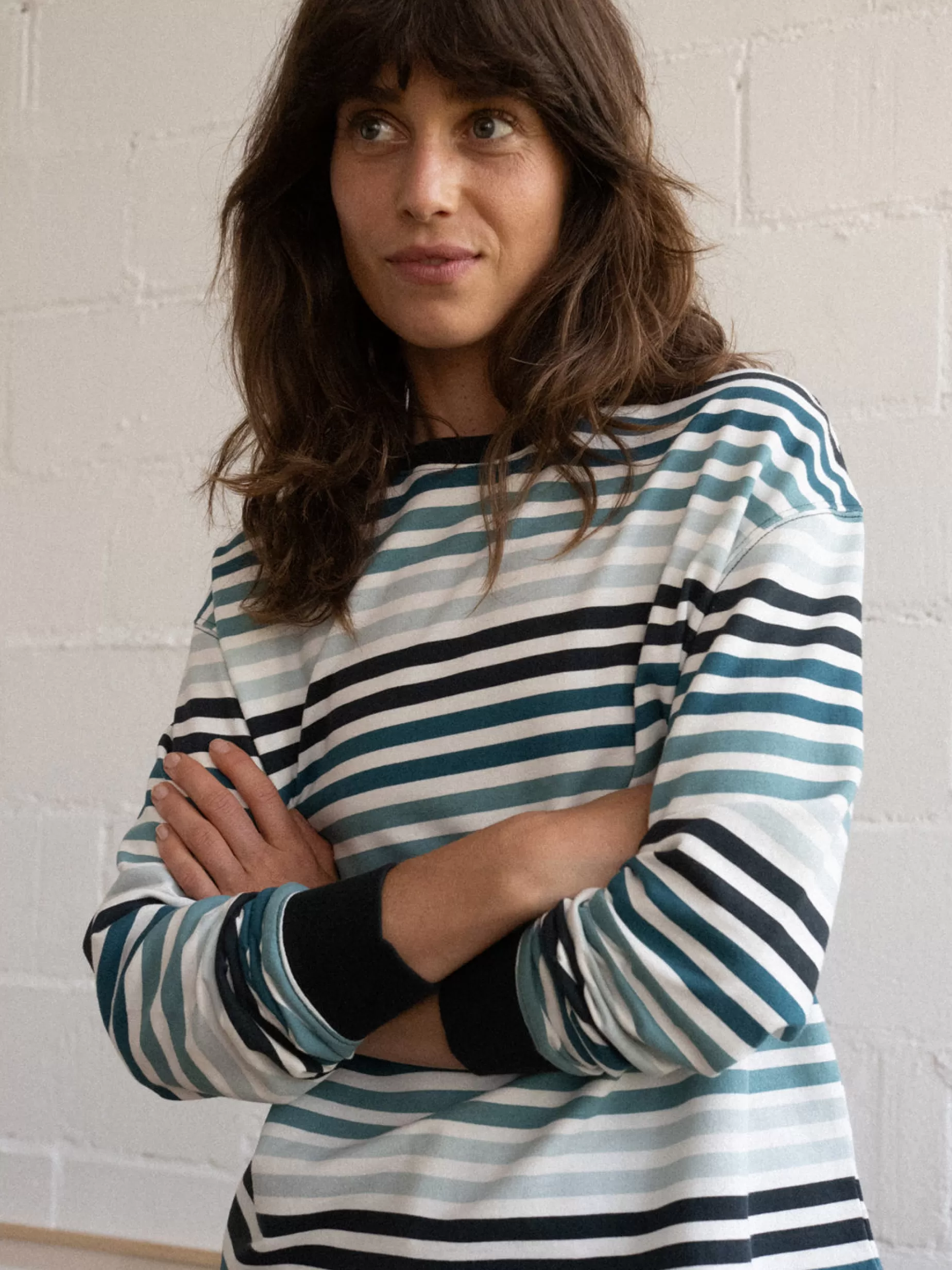 Sweatshirts*TWOTHIRDS Aksi Balsam-Mischstreifen