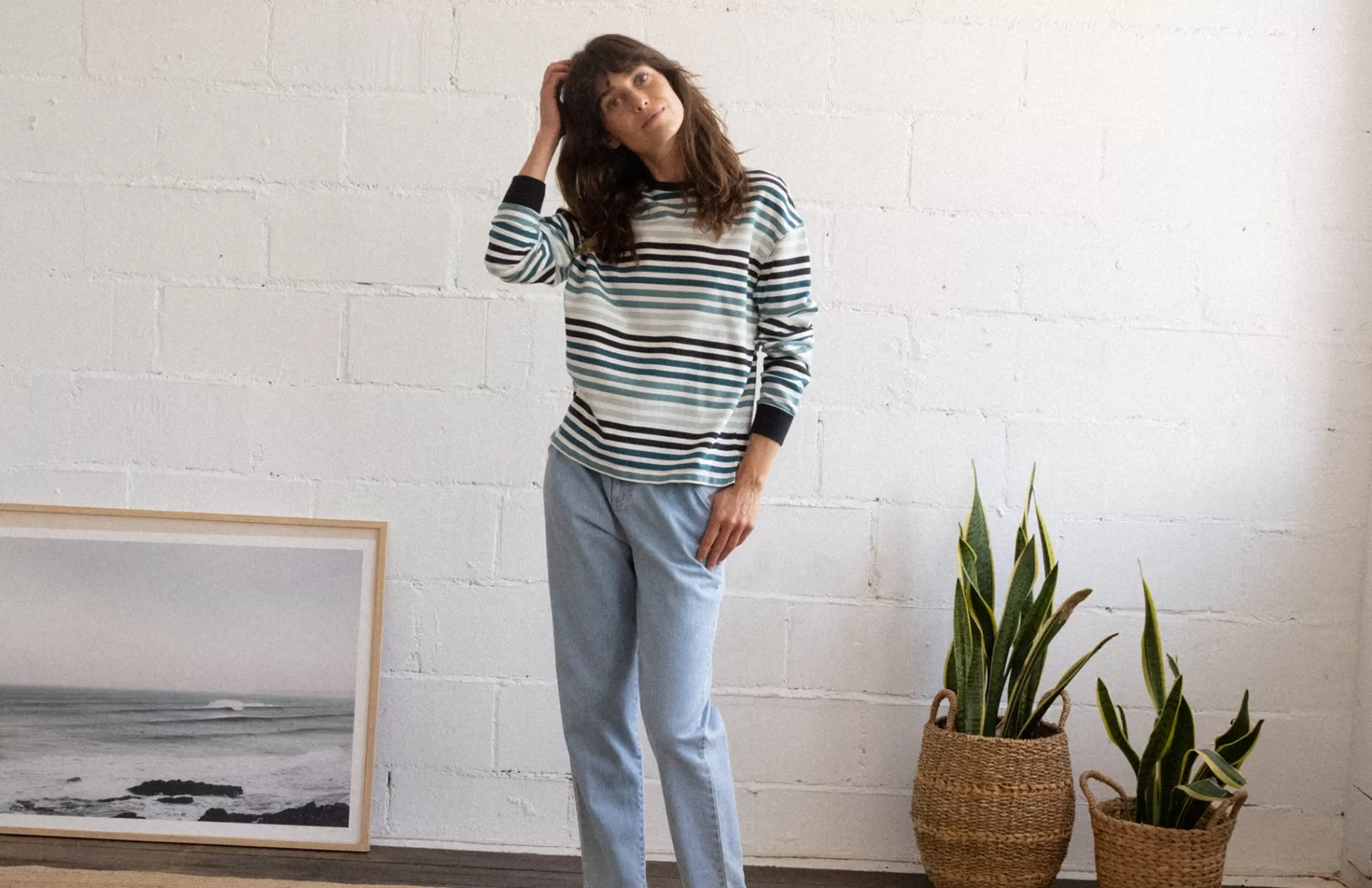 Loungewear*TWOTHIRDS Aksi Balsam-Mischstreifen