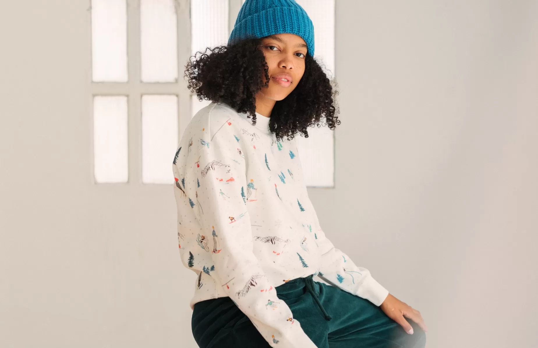 Sweatshirts*TWOTHIRDS Altazin Winterlandschaft