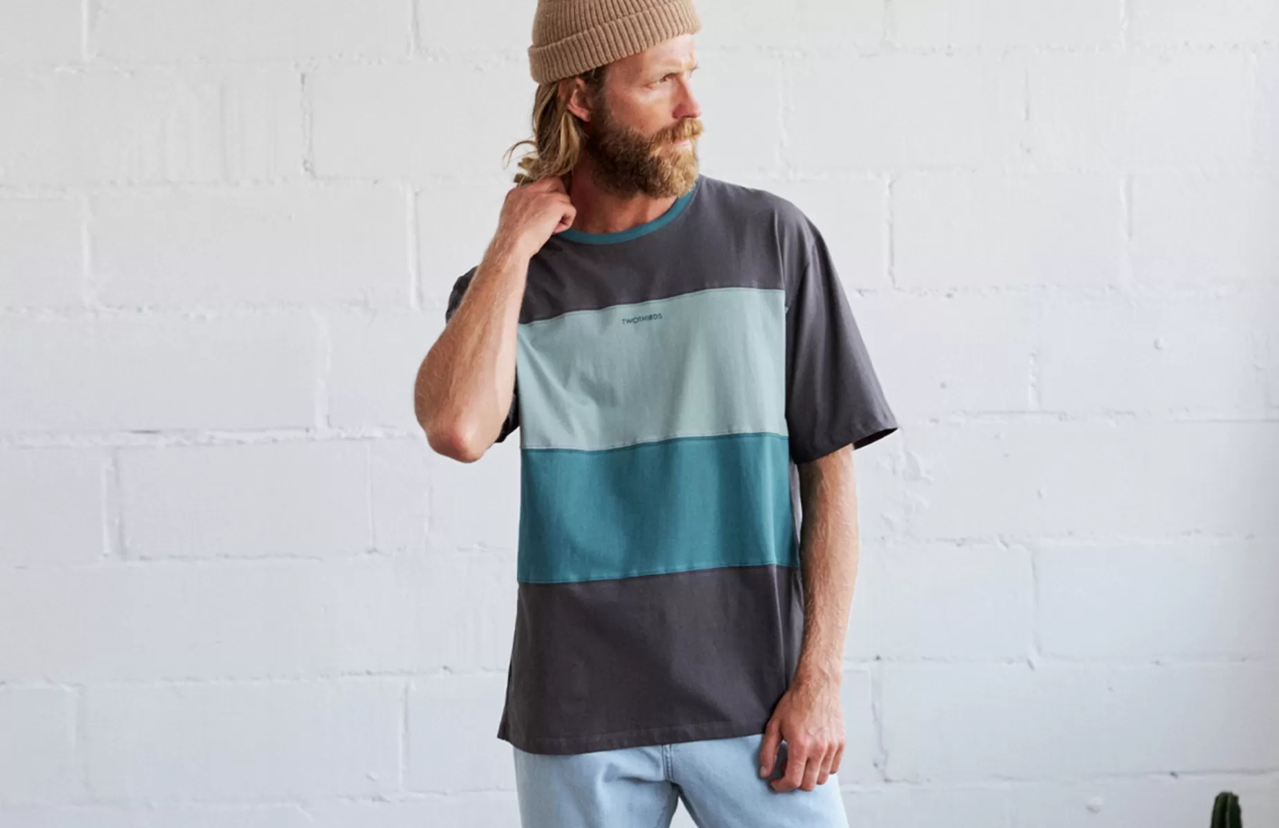 T-Shirts*TWOTHIRDS Biber Grun