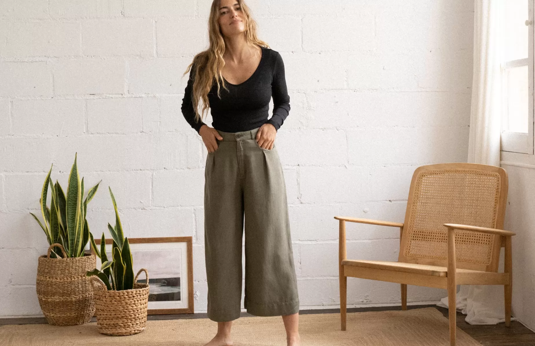 Hose*TWOTHIRDS Corocoro Khaki