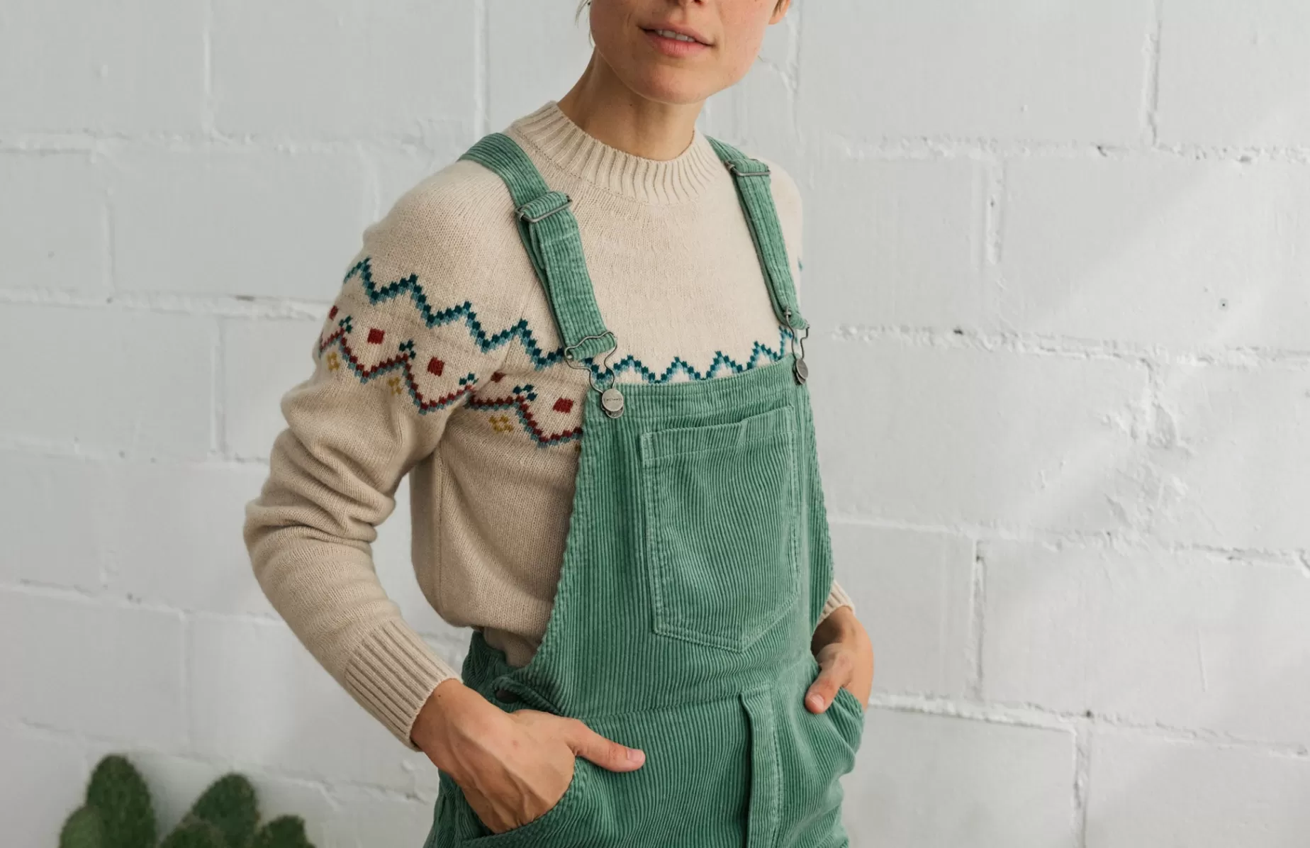 Overalls*TWOTHIRDS Correa Grun Gewaschen
