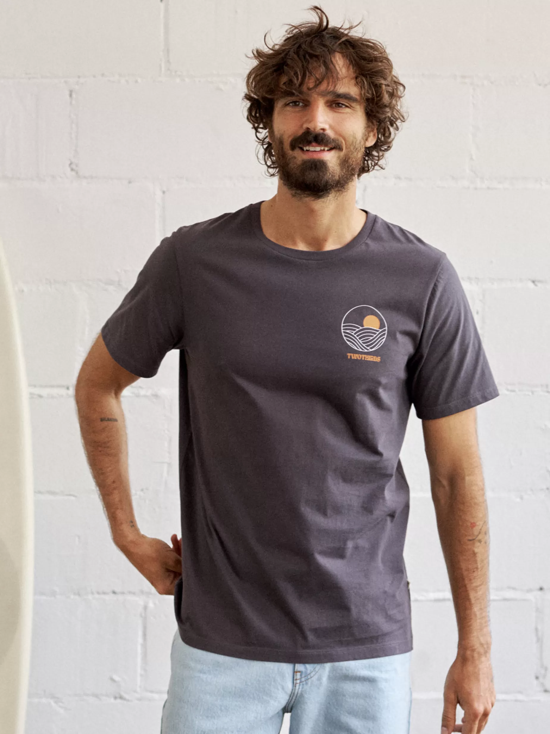 T-Shirts*TWOTHIRDS Curew Dunkler Sand
