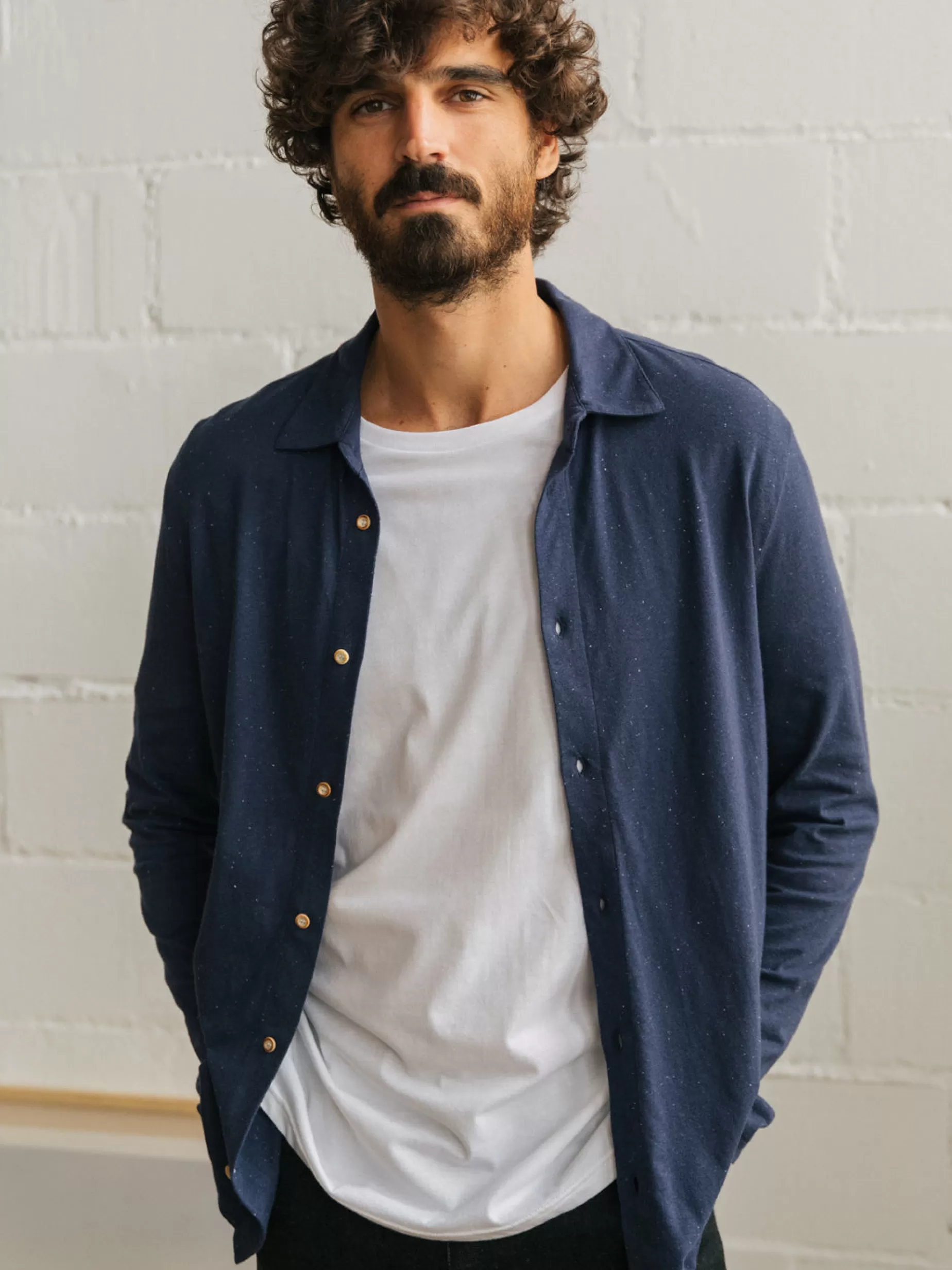 Hemden*TWOTHIRDS Dalice Navy Blau