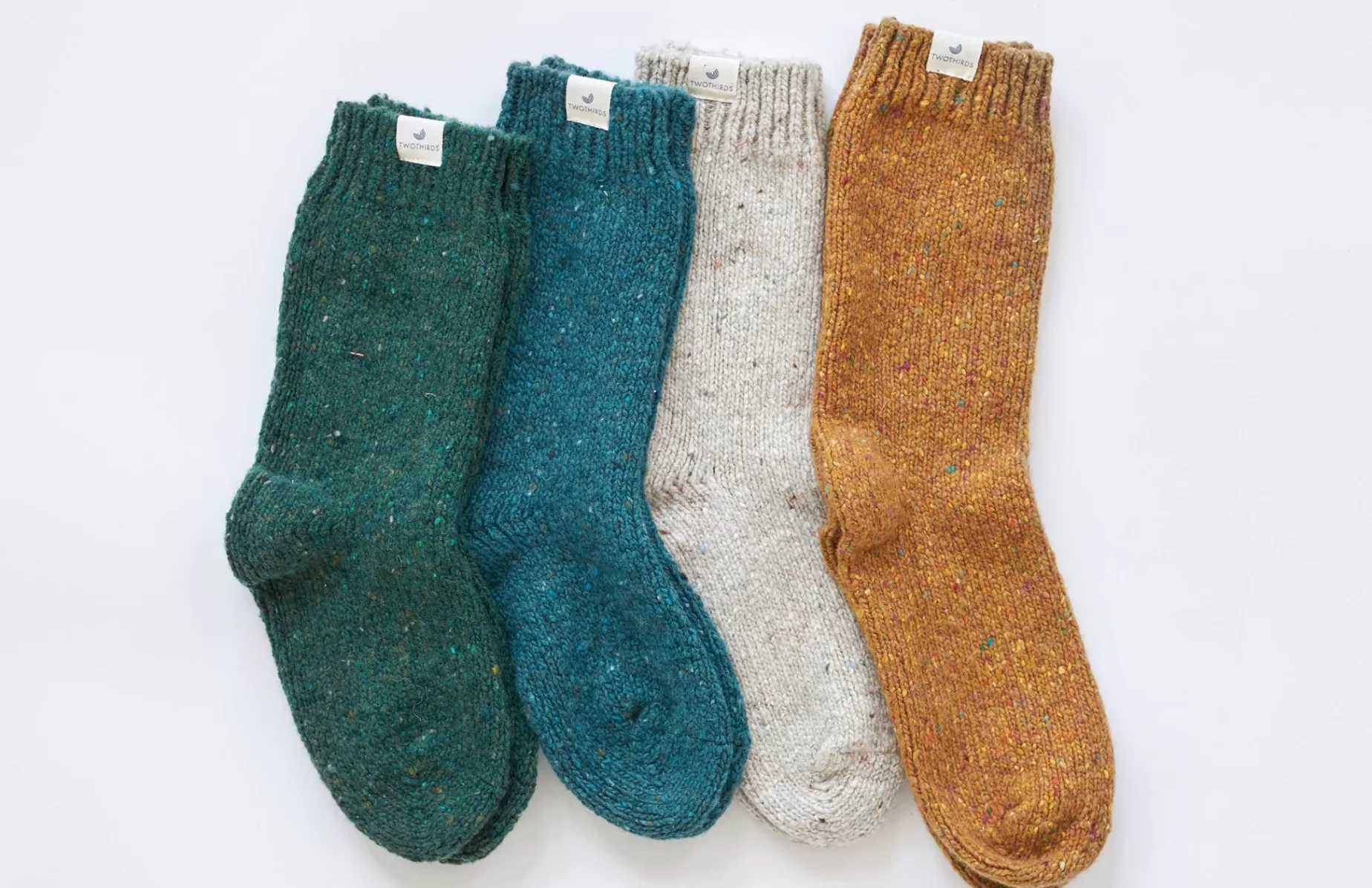 Socken*TWOTHIRDS Grindall Beige Neps