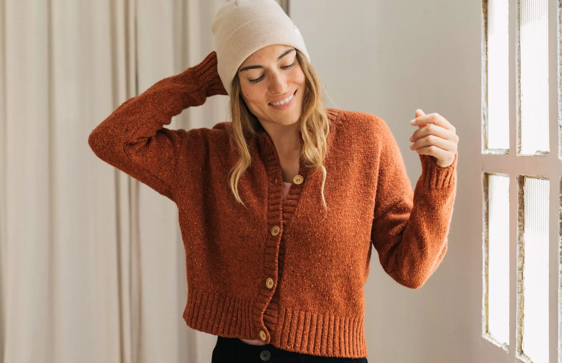 Strick*TWOTHIRDS Hache Gebranntes Orange