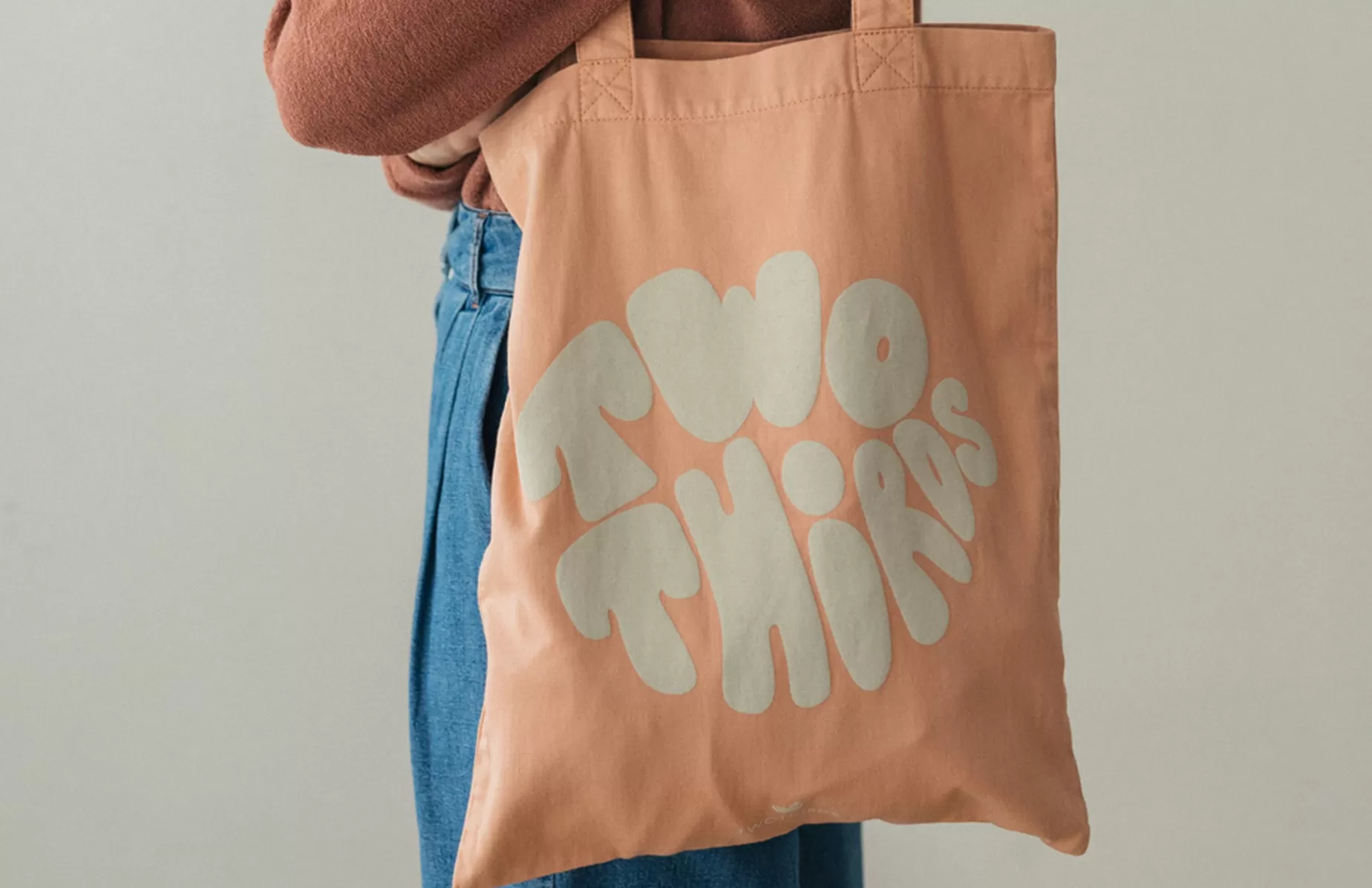 Taschen*TWOTHIRDS Kleine Tragetasche Zweidrittel Dusty Peach