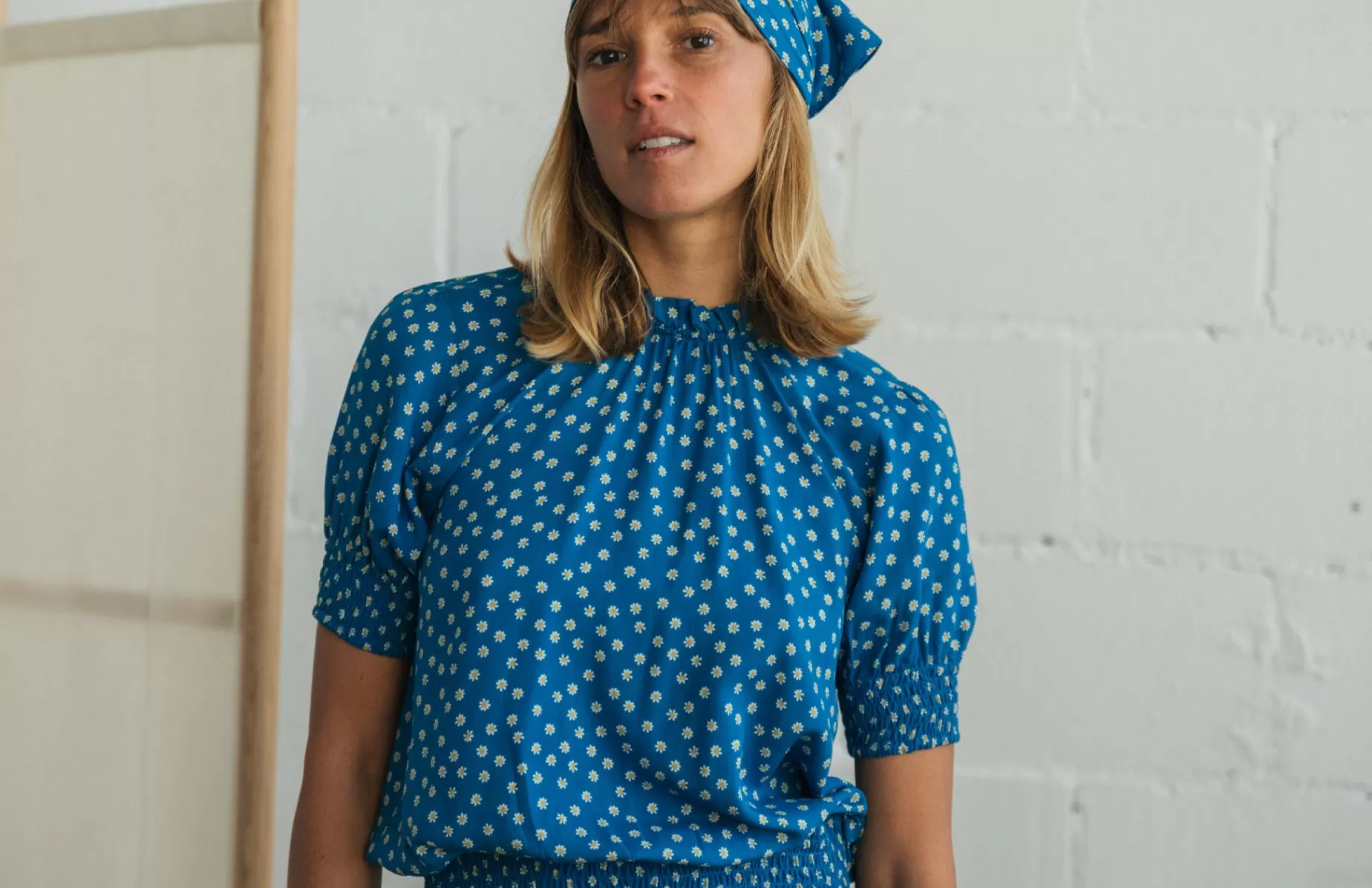 Hemden*TWOTHIRDS Likoma Blaue Ganseblumchen