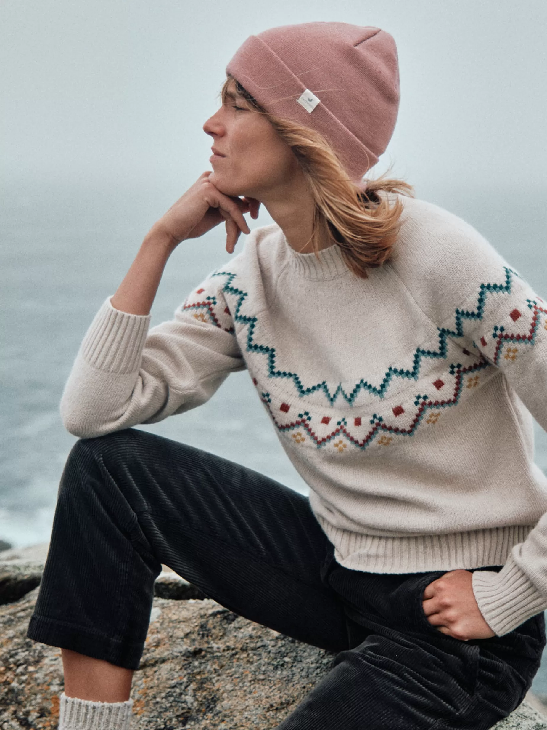 Kopfbedeckung*TWOTHIRDS Merino-Mutze Rosa