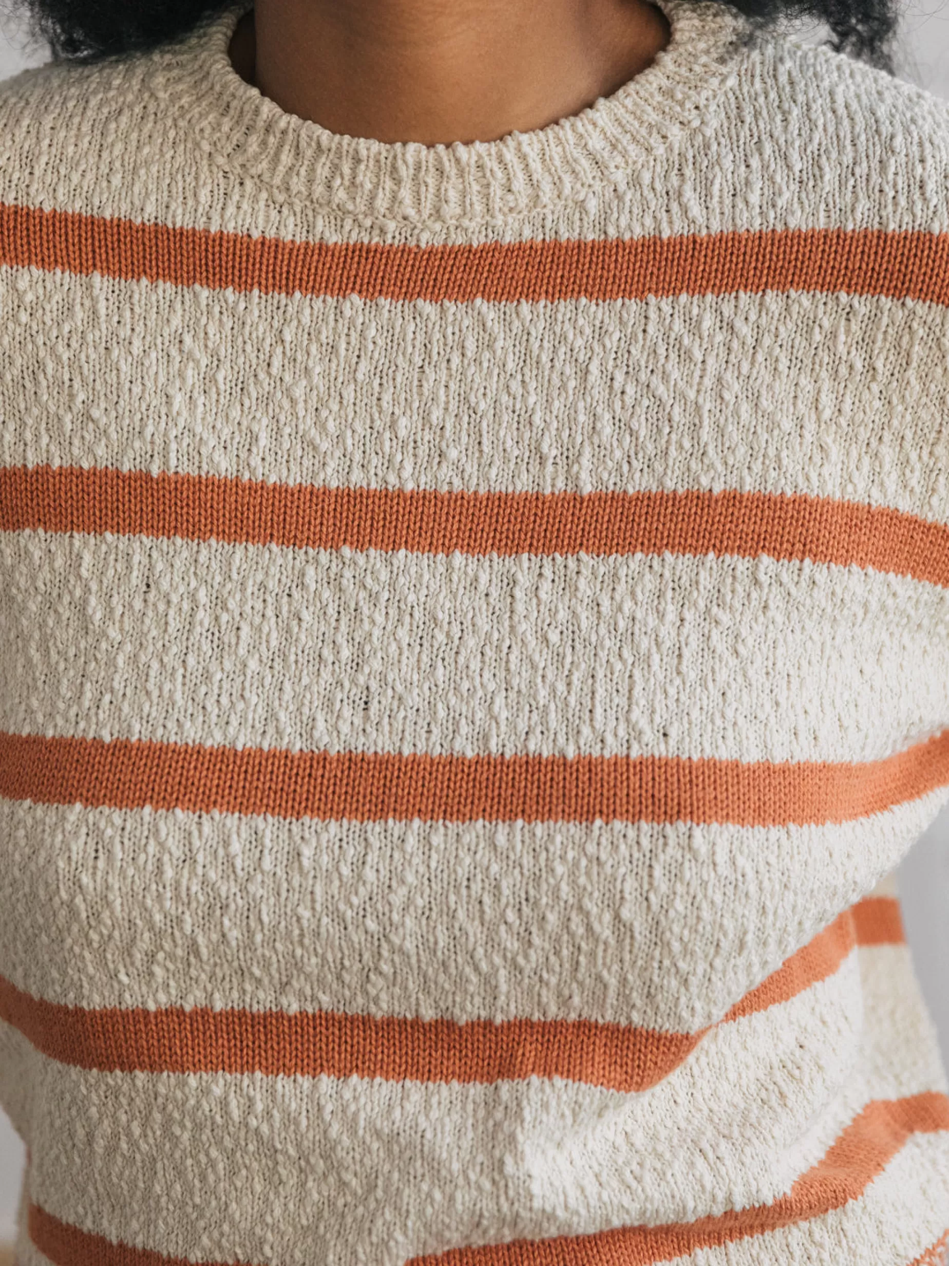 Strick*TWOTHIRDS Namonuito Karotten-Orange-Streifen