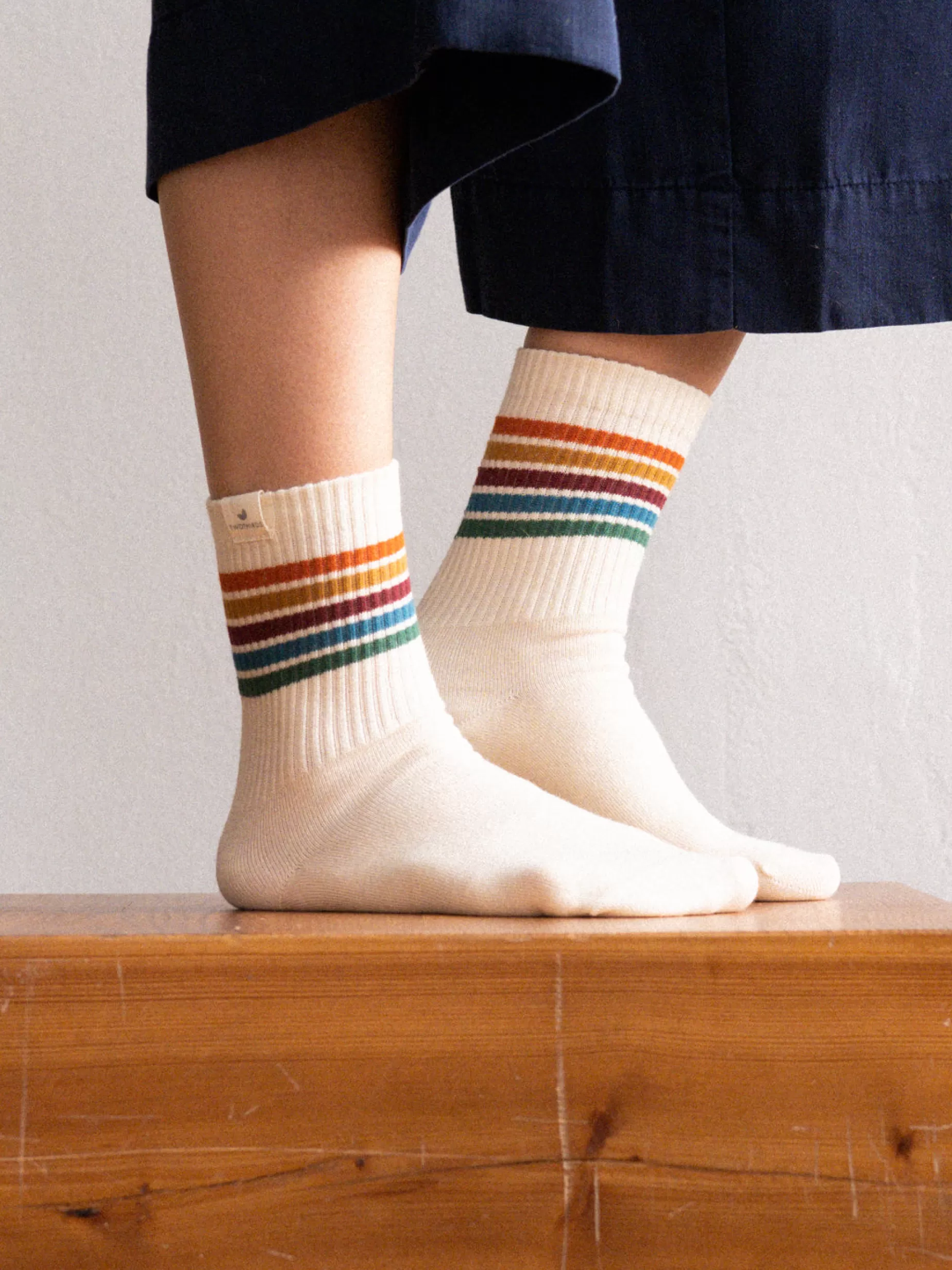 Socken*TWOTHIRDS Omi Mehrfarbige Streifen
