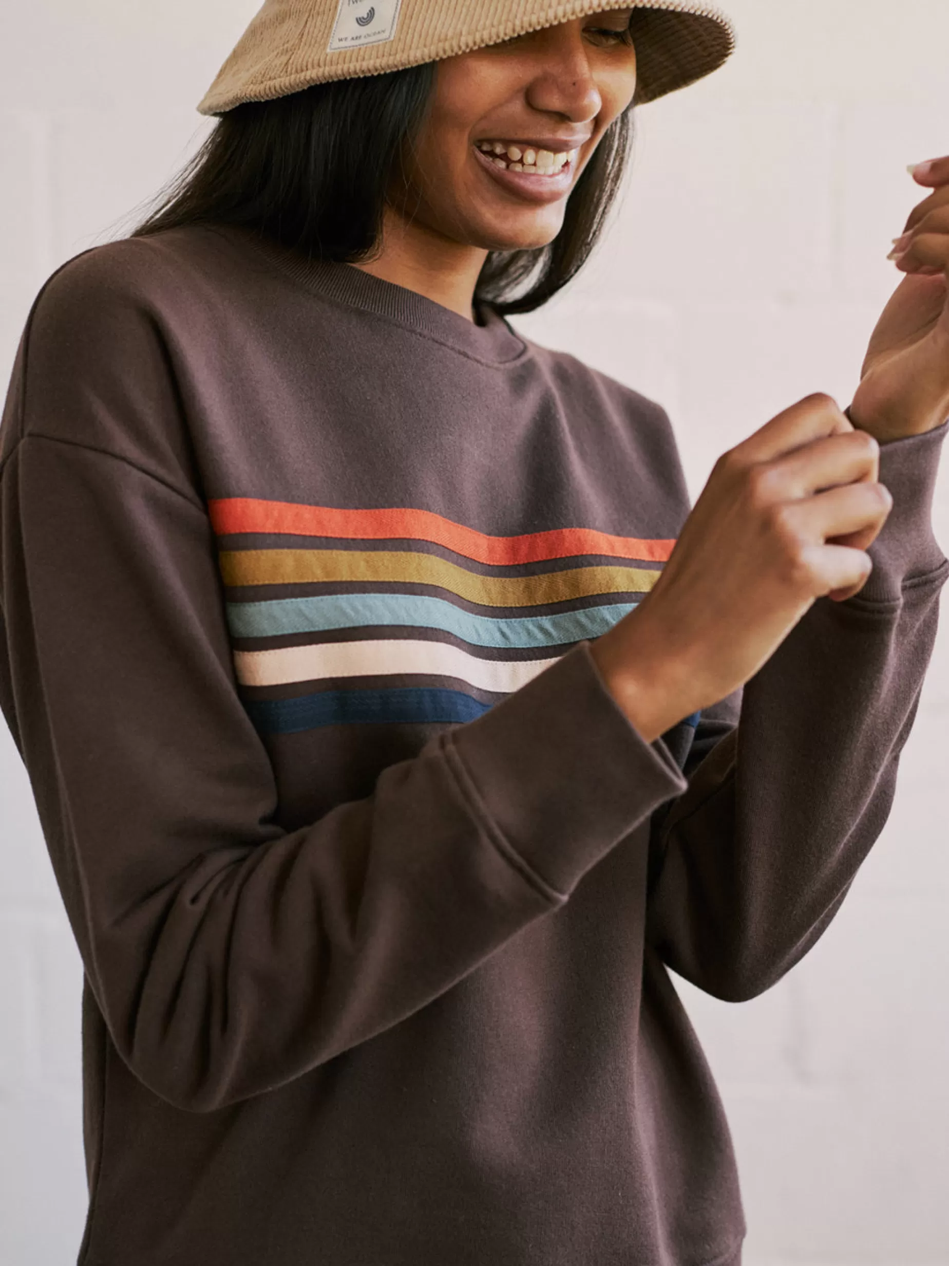 Sweatshirts*TWOTHIRDS Patresh Heise Schokolade