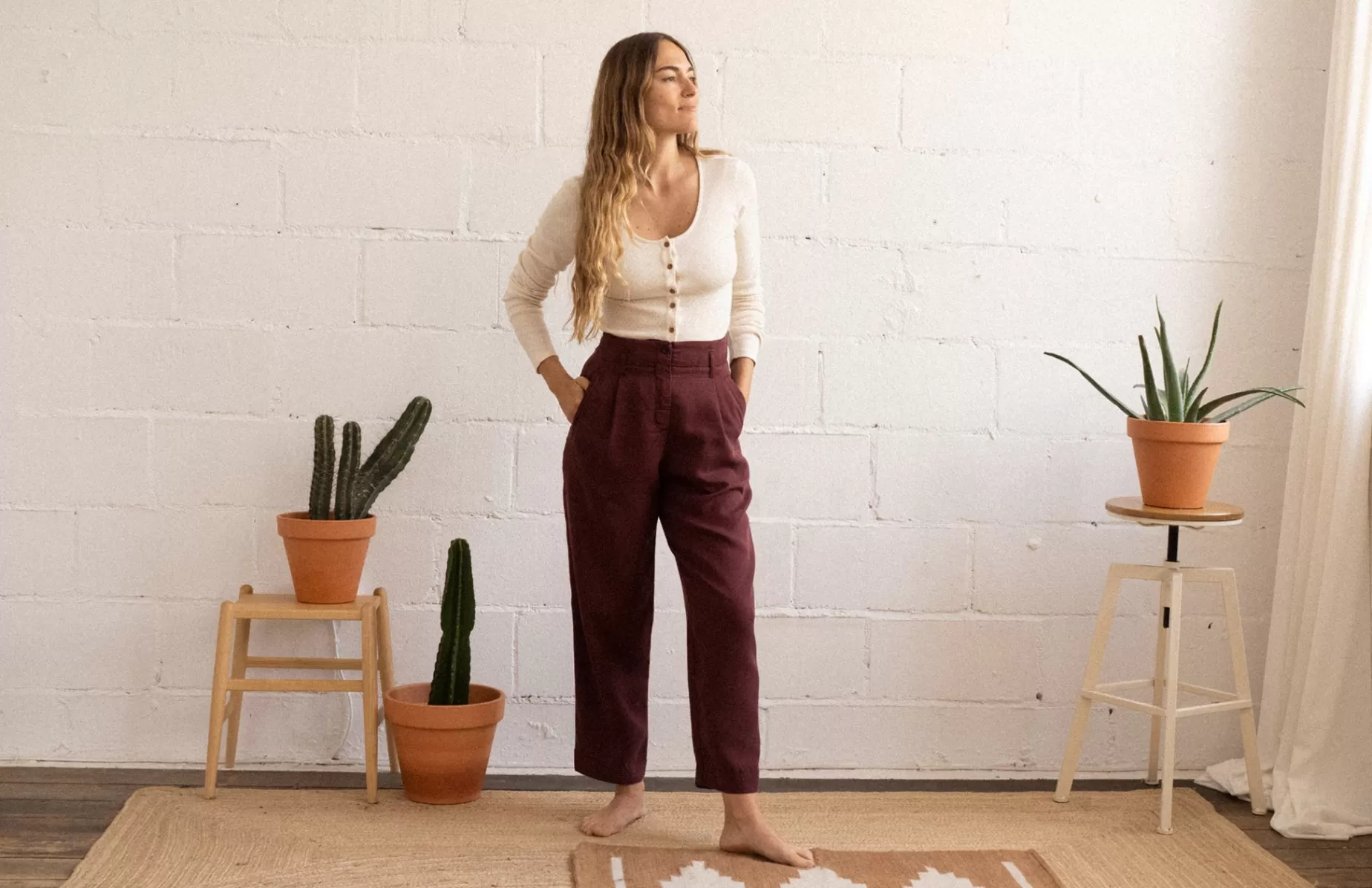 Hose*TWOTHIRDS San Giulio Madden Brown