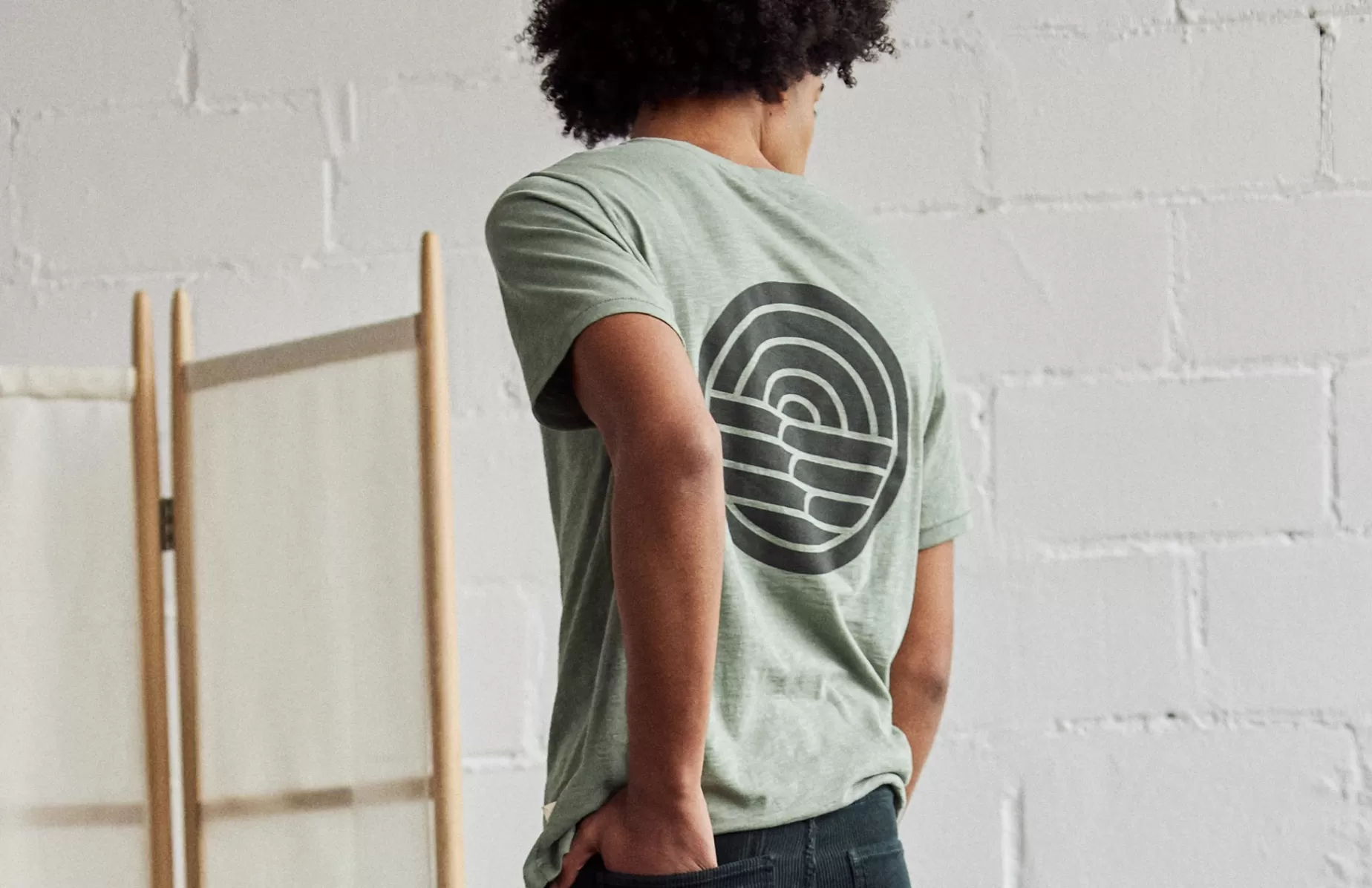 T-Shirts*TWOTHIRDS Tokelau Salbeigrun
