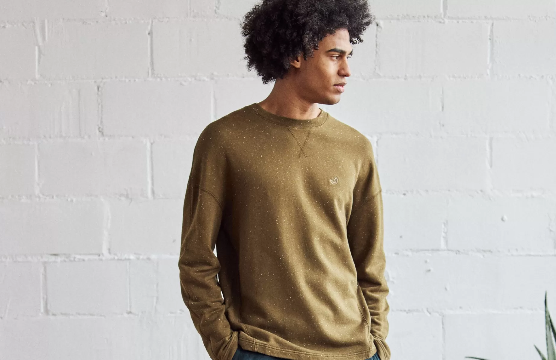 Sweatshirts*TWOTHIRDS Ziegler Dunkles Oliv